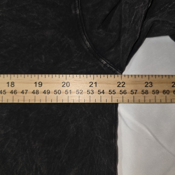 Free People FP Movement Romper Size Small Hot Shot Tee Washed Black Oversized - Picture 9 of 13